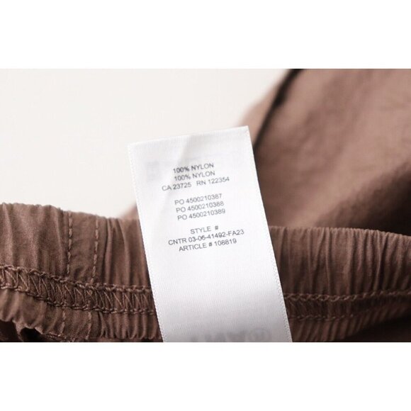 Aritzia TNA Women's XS Brown Parachute Pant Deep Taupe Aviator Elastic Waist NWT - Picture 5 of 7